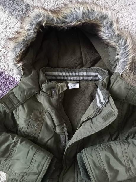 Zimná bunda zelená/vojenská, f&f,104