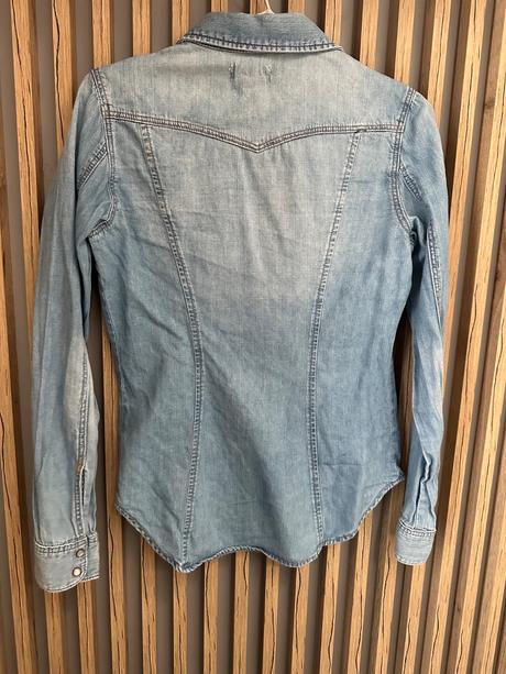 Denimová košeľa, h&m,34