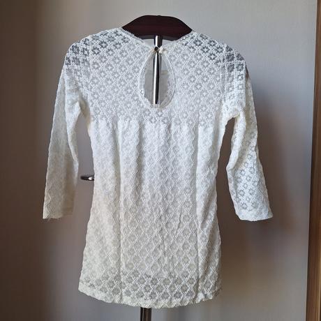 Čipkovaný top s 3/4 rukávmi (menšie l), l