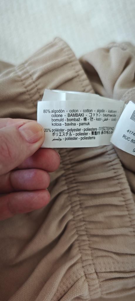 Pohodlné béžové široké tepláky zara kids, zara,164