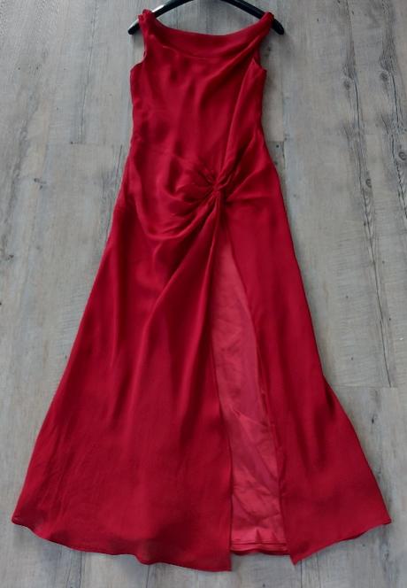 Bordové maxi šaty, wallis,40