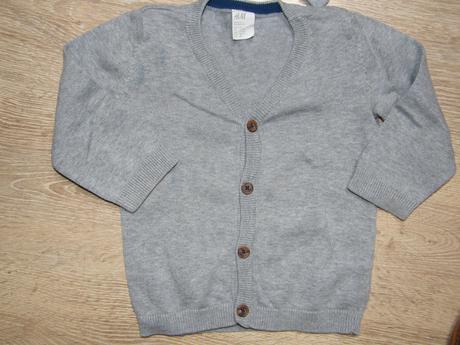 Sivý svetrík, h&m,80