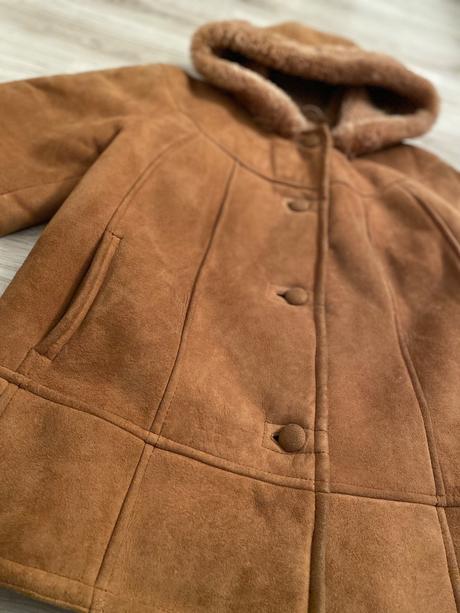 Vintage kožuch z pravej kože, 