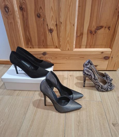 Dámske elegantné lodičky - 3 páry, 38