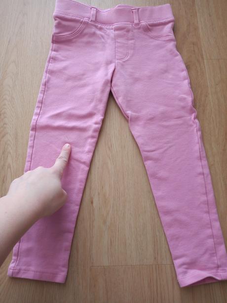 Ružové elastické džegíny, f&f,110