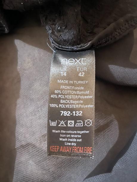 Čierny vzorovaný top, next, next,l