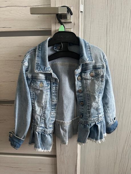 Riflová bunda s volánom, idexe,110