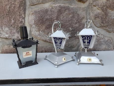 Dekoračné  lampy zo železa, 