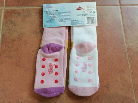 Protišmykové dievčenské ponožky, veľ. 27-30, disney,27