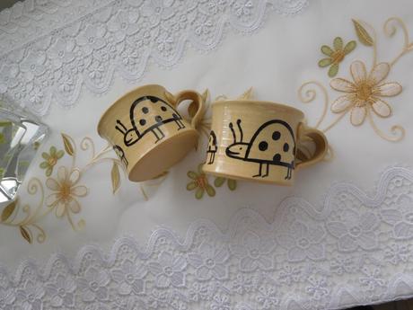 Hrnček keramický 2 kusy-lienka, 