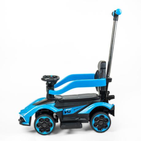 Detské odrážadlo s vodiacou tyčou červene,