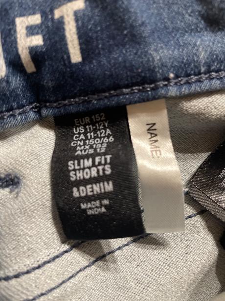 Riflové kraťasy, h&m,152
