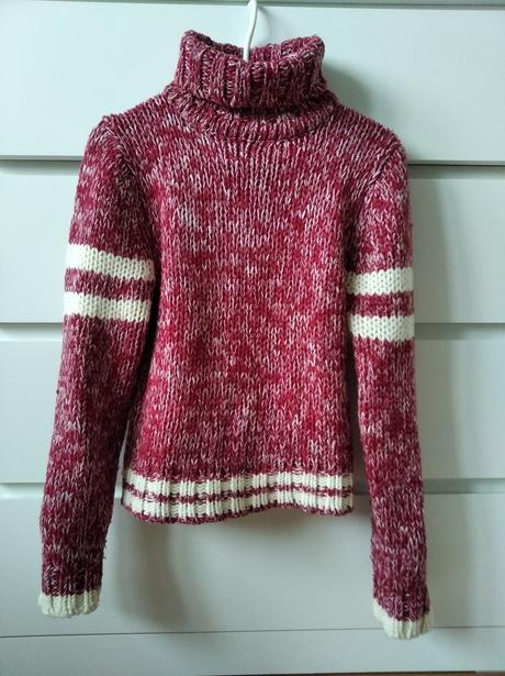 Pletený rolák, fishbone,s