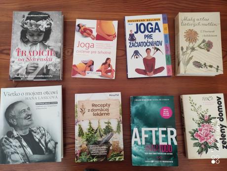 Knihy joga, rastliny a iné, 