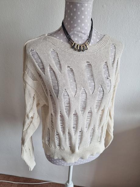 Krémový svetrík m, f&f,m
