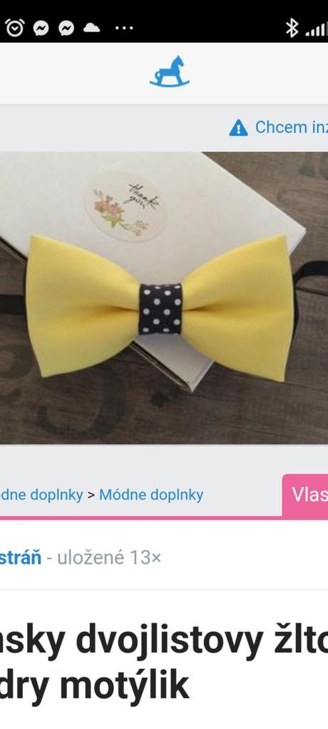 Motýlik šitý na mieru,