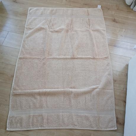 Béžová bavlnená osuška 100x150 cm, 