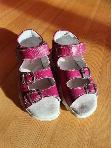 Ružové celokožené sandálky boots4u, 29