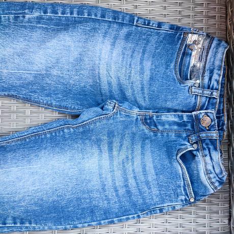 Riflové nohavice dievčenské v.140, 140