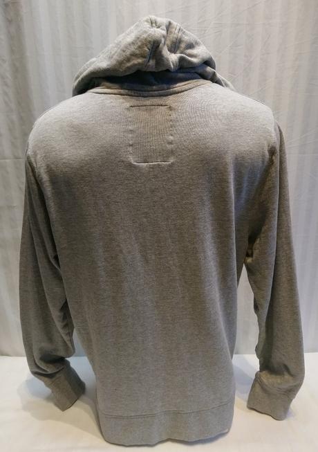 Pánska sivá mikina s kapucňou, nápisy, south shore, m