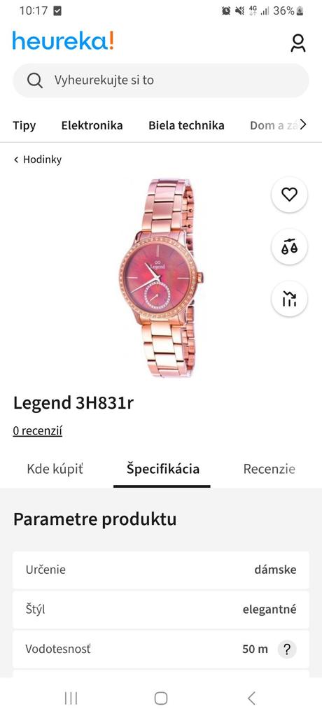 Hodinky legend, 