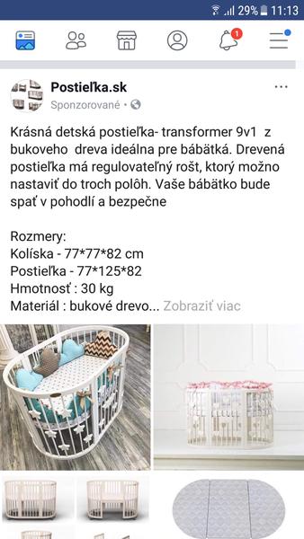Kombinovateľná postieľka - recenzie