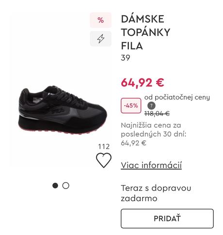 Tenisky fila, fila,40