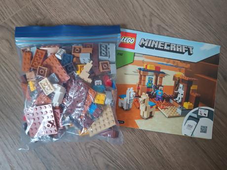 Lego minecraft 21167 trading post, 