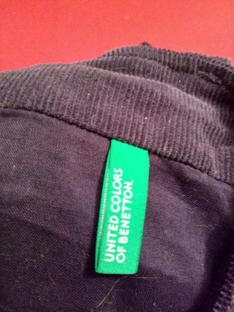 Menčestrová šatová sukňa, benetton,92