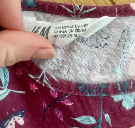 Kvetinkove saty, h&m,122