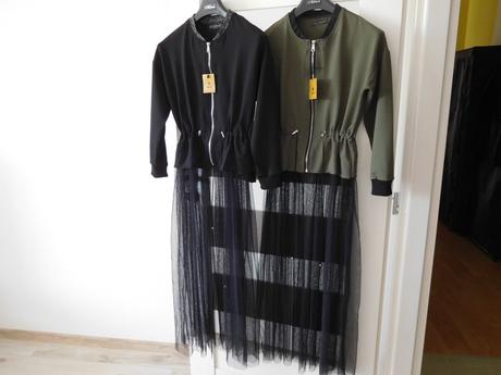 Mikinky bavlnené s tilovou suknicou s/m nová, 36