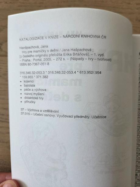 Kniha jana hanšpachová - hry pre mamičky s deťmi, 
