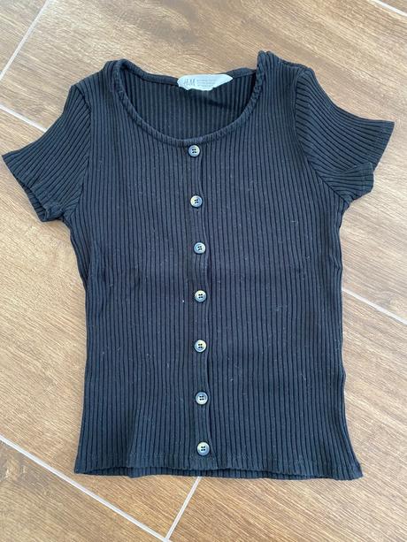Čierne tricko, h&m,134