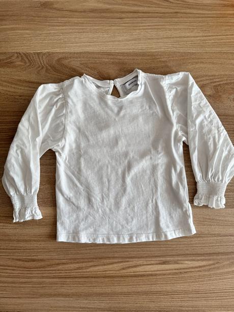 Bavlnená blúzka s pufovanými rukávmi, reserved,98