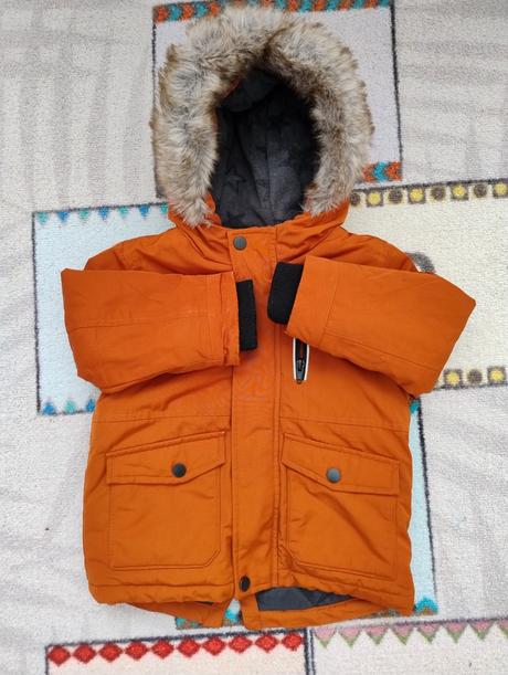 Zimná bunda s kožušinkou, f&f,98