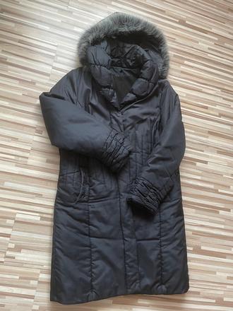 Čierny zimný kabát, xxl