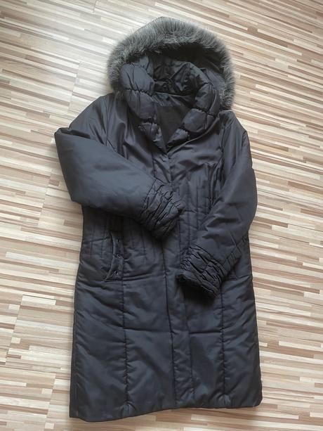Čierny zimný kabát, xxl