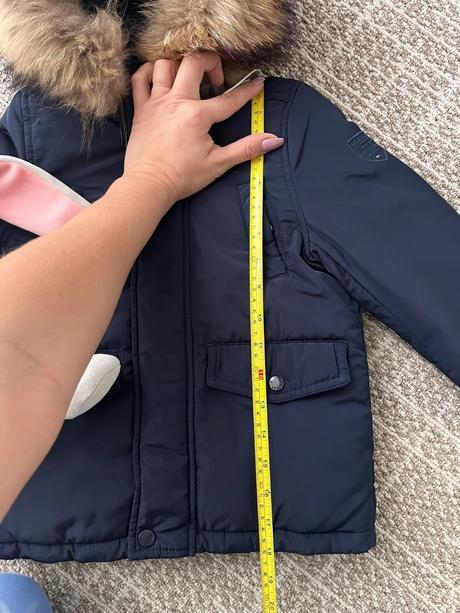 Zimná pérová bundička tommy hilfiger 92/98, tommy hilfiger,92