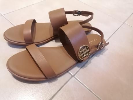 Hilfiger kožené hnedé sandále, tommy hilfiger,40