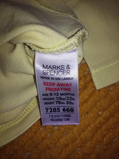 Tričenko pre drobca, marks & spencer,80