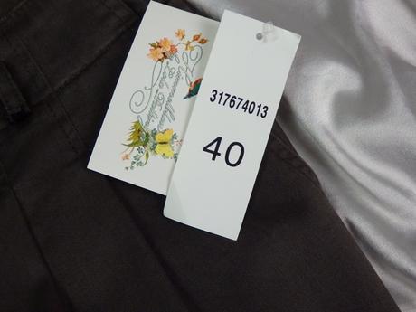 Luxusné tmavohnedé nohavice, 42