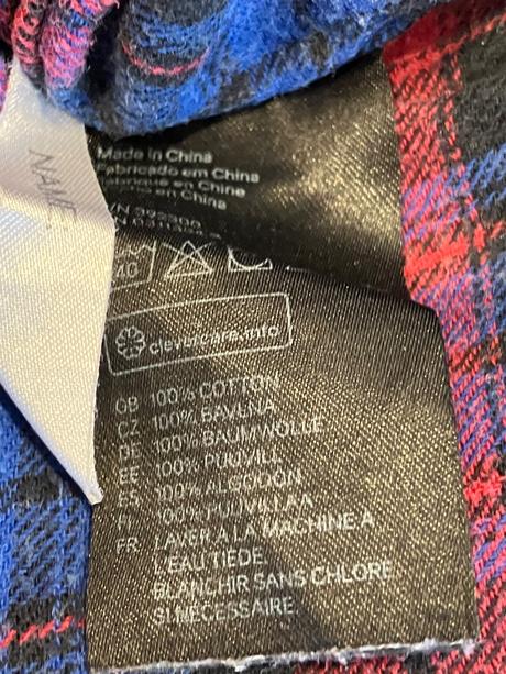 Dievčenská kockovaná košeľa h&m (152), h&m,152