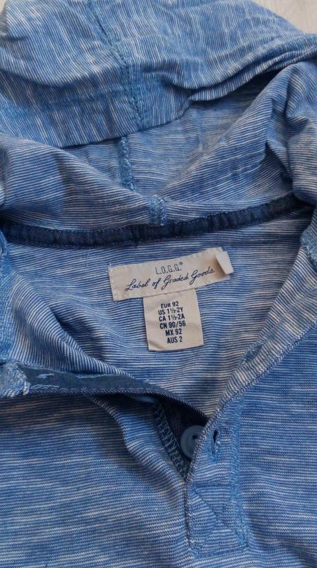 Triko s kapucnou, tenka mikinka, l.o.g.g.,92