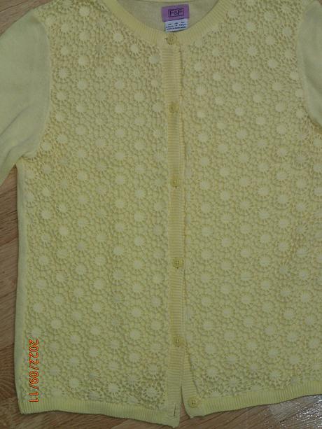 Citrónový komplet next 110-116+ svetrík ff, next,110