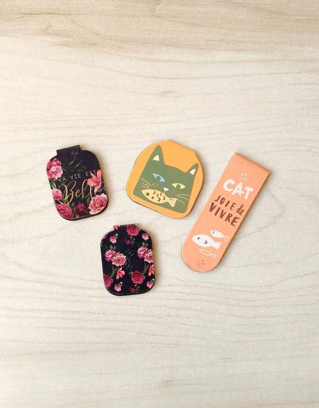 Magnetické záložky do knihy sada 4ks,