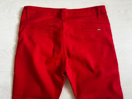 Červené 7/8 nohavice, s
