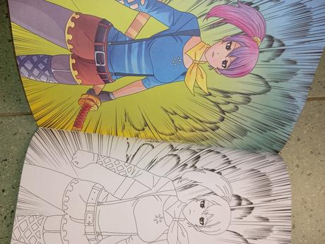 Manga omaľovánka color action, 