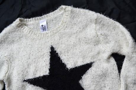Pulovrik s flitrami 128/134, h&m,128