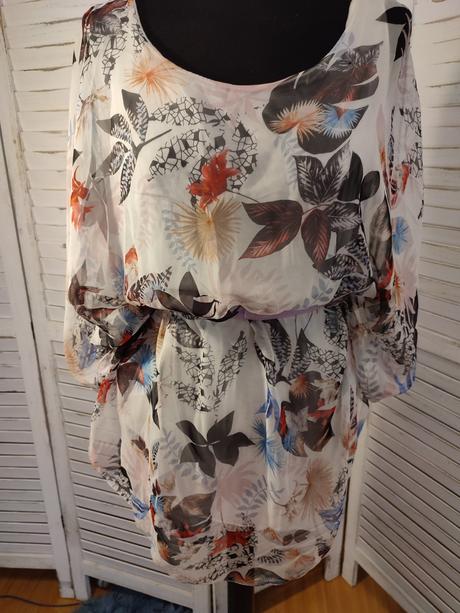 Dlhá hodvábna blúzka, m