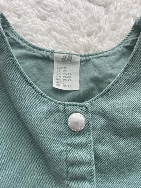 Tyrkysove riflove saty h&m, h&m,92
